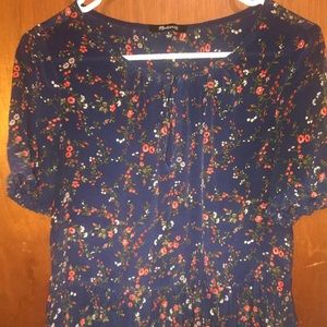 Madewell floral blouse